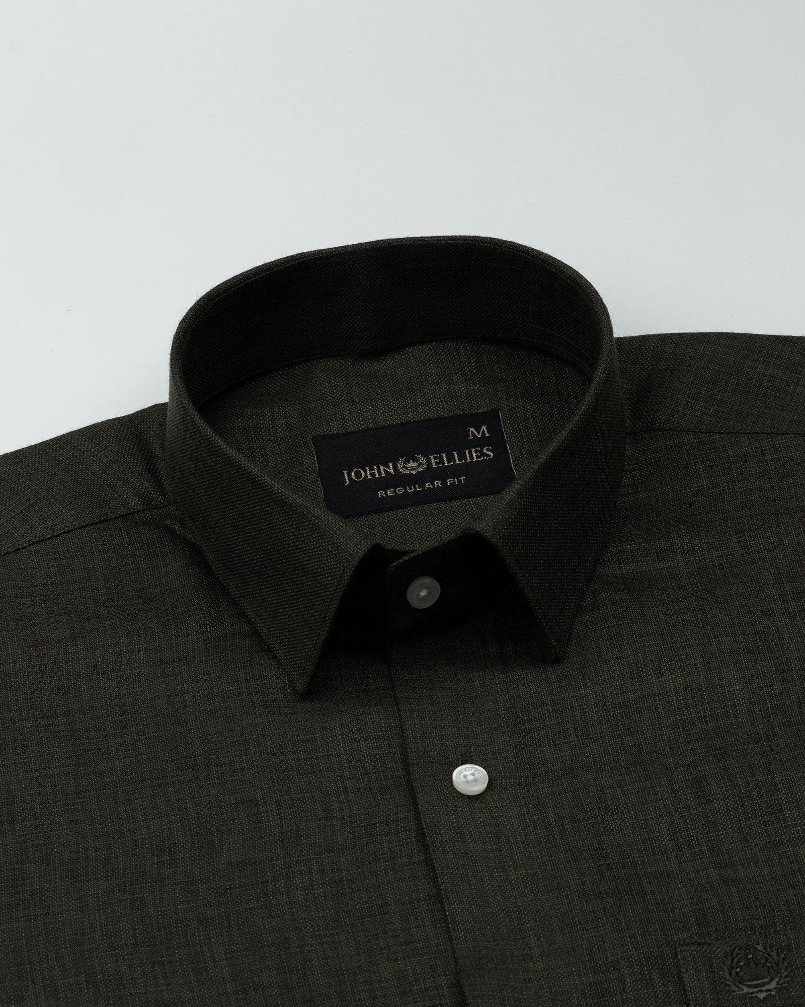 Harbor Green Plain Premium Linen Shirt - John Ellies