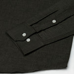 Harbor Green Plain Premium Linen Shirt - John Ellies