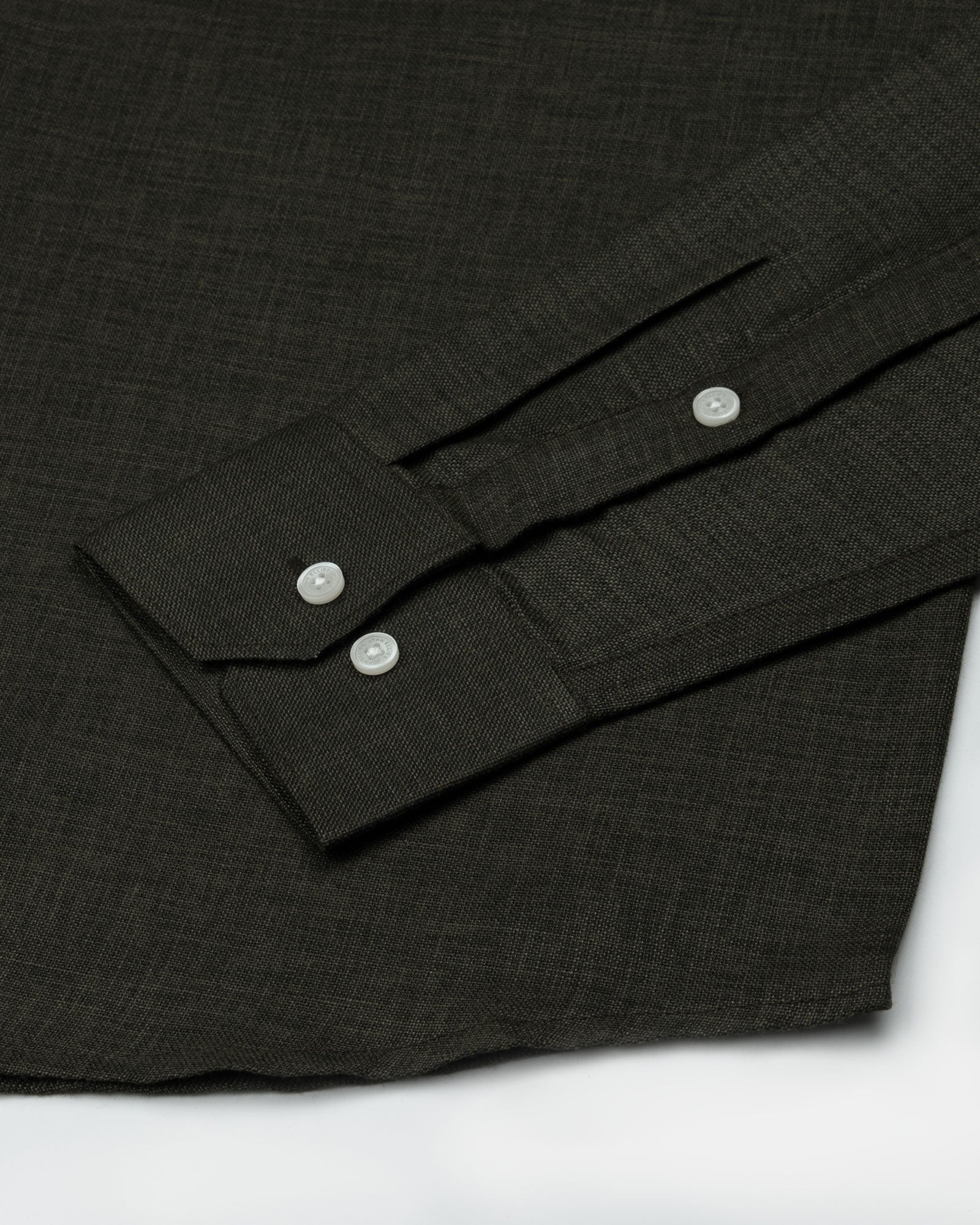Harbor Green Plain Premium Linen Shirt - John Ellies