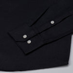 Harbor Black Plain Premium Linen Shirt - John Ellies