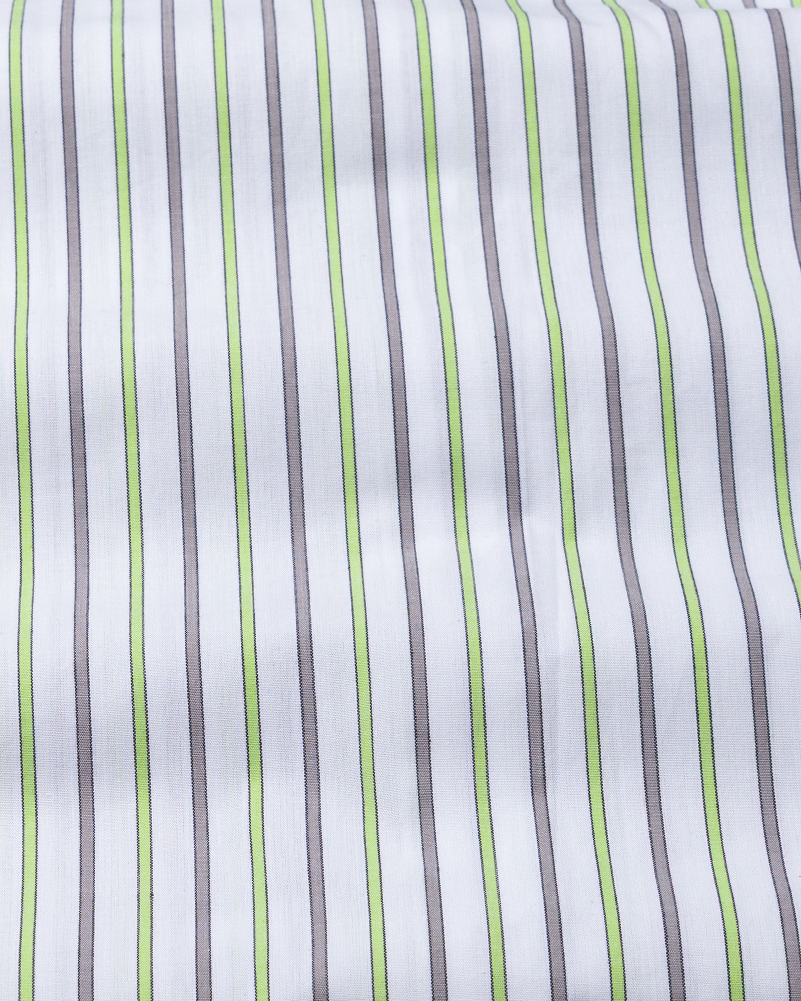 Breeze Green & Black Stripes Cotton Shirt - John Ellies