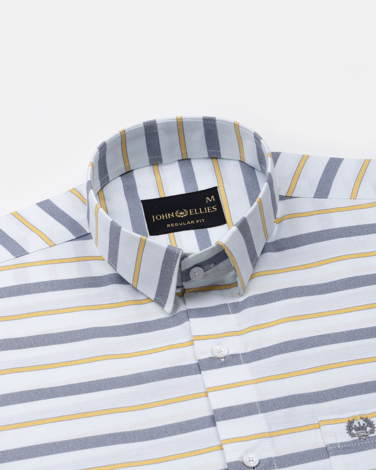 Breeze Grey Stripes Cotton Shirt - John Ellies