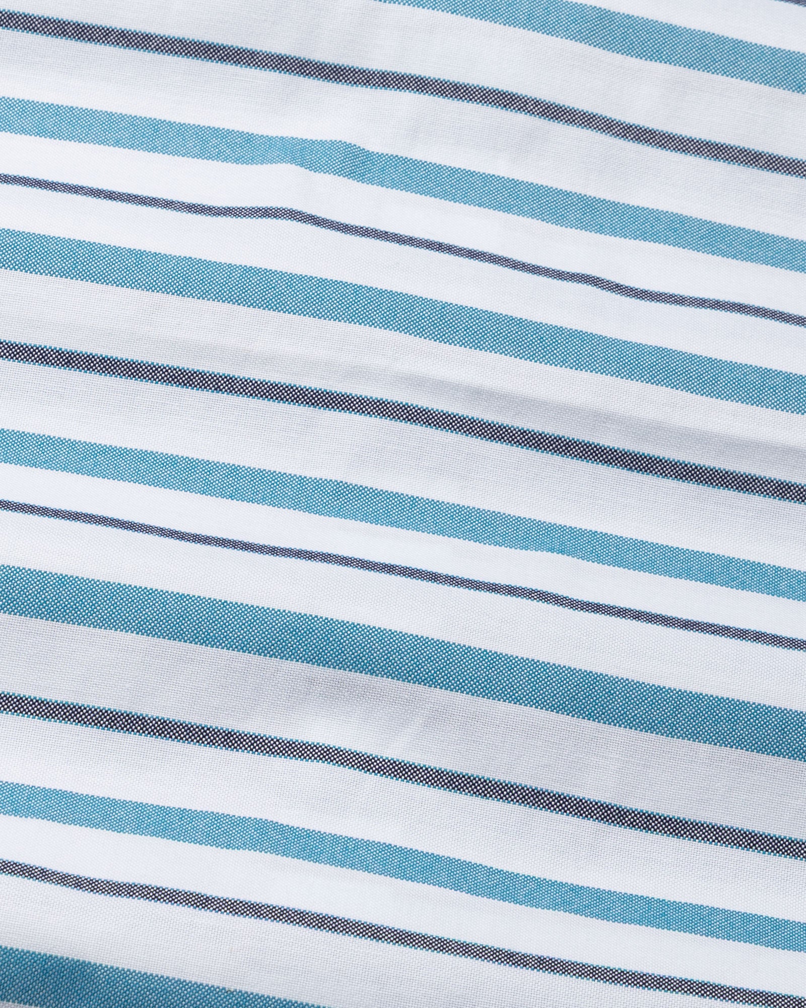 Breeze Teal Stripes Cotton Shirt - John Ellies