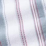 Solece Maroon Stripe Button Down Linen Shirt - John Ellies