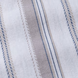 Solece Tan Stripe Button Down Linen Shirt - John Ellies