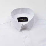 Paxrul White Plain Oxford Cotton Shirt - John Ellies