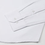 Paxrul White Plain Oxford Cotton Shirt - John Ellies