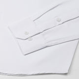 Paxrul White Plain Oxford Cotton Shirt - John Ellies