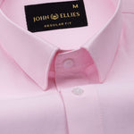 Paxrul Pink Plain Oxford Cotton Shirt - John Ellies