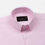 Paxrul Pink Plain Oxford Cotton Shirt - John Ellies
