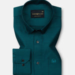 Paxrul Green Plain Oxford Cotton Shirt - John Ellies