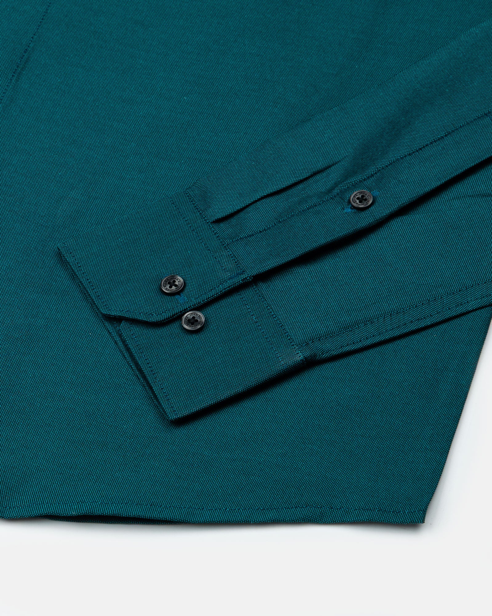 Paxrul Green Plain Oxford Cotton Shirt - John Ellies