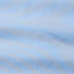 Haston Sky Blue Micro Check Oxford Cotton Shirt - John Ellies