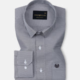 Haston Black Micro Check Oxford Cotton Shirt - John Ellies