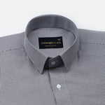 Haston Black Micro Check Oxford Cotton Shirt - John Ellies