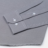 Haston Black Micro Check Oxford Cotton Shirt - John Ellies