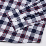 Everard Navy Blue Check Linen Shirt