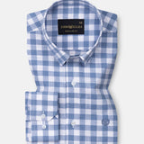 Everard Blue Check Linen Shirt