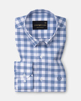 Everard Blue Check Linen Shirt