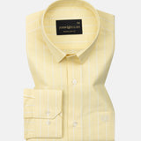 Gloris Yellow Stripes Oxford Cotton Shirt
