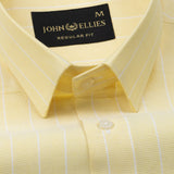 Gloris Yellow Stripes Oxford Cotton Shirt