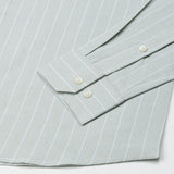 Gloris Olive Stripes Oxford Cotton Shirt