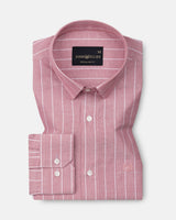 Gloris Red Stripes Oxford Cotton Shirt