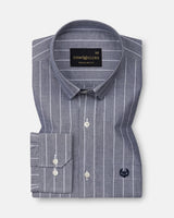 Gloris Black Stripes Oxford Cotton Shirt