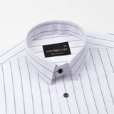 Gloris White Stripes Oxford Cotton Shirt