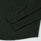 Gloris Green Stripes Oxford Cotton Shirt