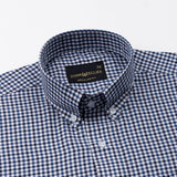 Topez Blue Check Button Down Cotton Shirt