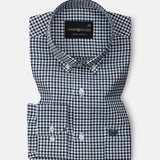 Topez Green Check Button Down Cotton Shirt