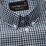 Topez Green Check Button Down Cotton Shirt