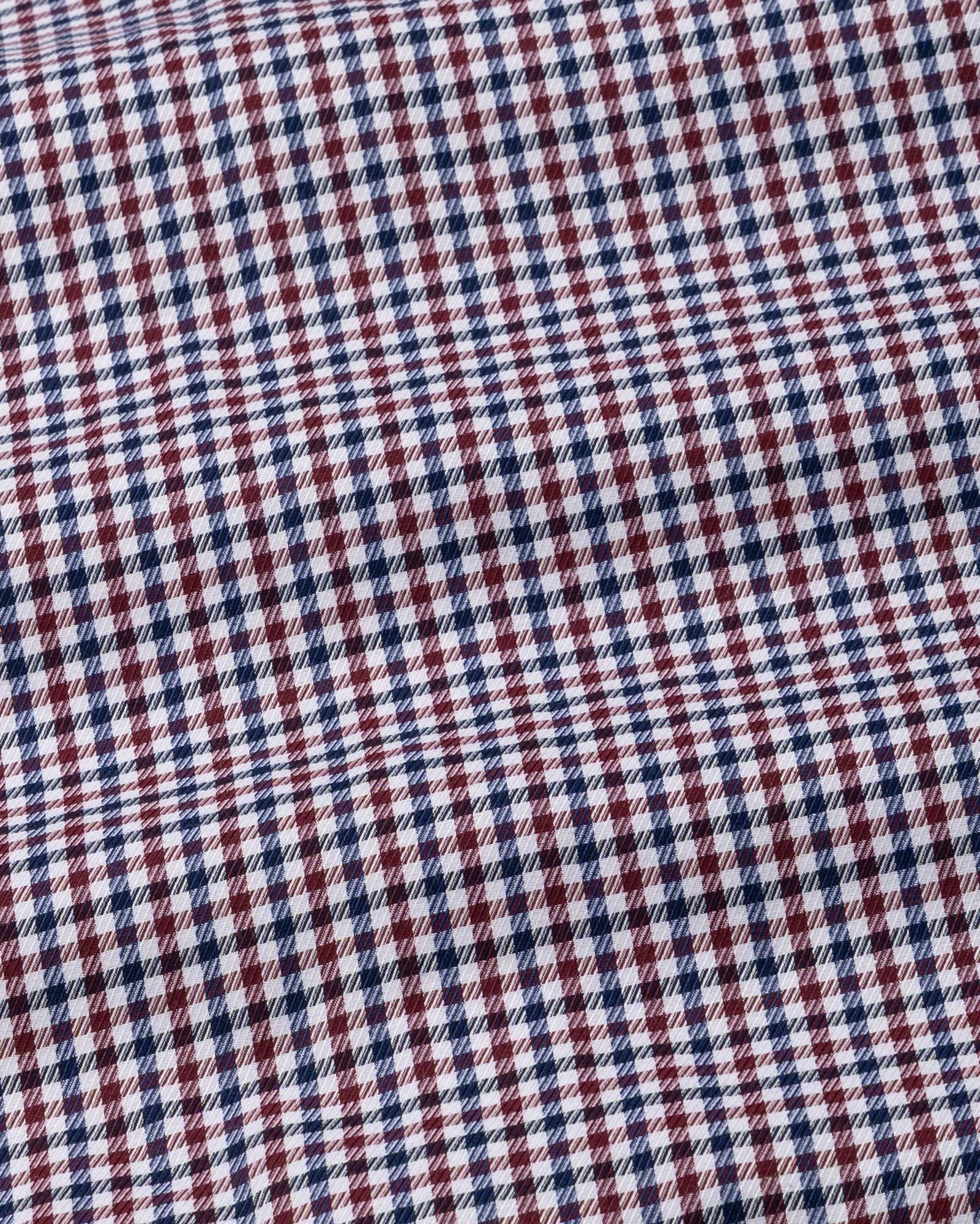 Topez Maroon Check Button Down Cotton Shirt - John Ellies