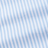 Rovice Sky Blue White Cuff Collar Oxford Cotton Stripes Shirt
