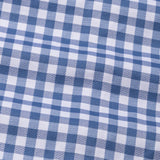 Cento Steel Blue Check Cotton Shirt
