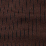 Bexlay Brown Black Cuff Collar Oxford Stripes Shirt