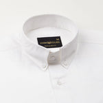 Dezore White Plain Button Down Cotton Shirt - John Ellies