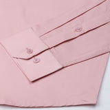 Dezore Peach Plain Button Down Cotton Shirt - John Ellies