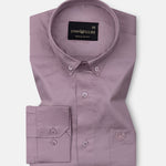 Dezore Magenta Plain Button Down Cotton Shirt - John Ellies