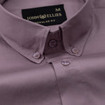Dezore Magenta Plain Button Down Cotton Shirt - John Ellies