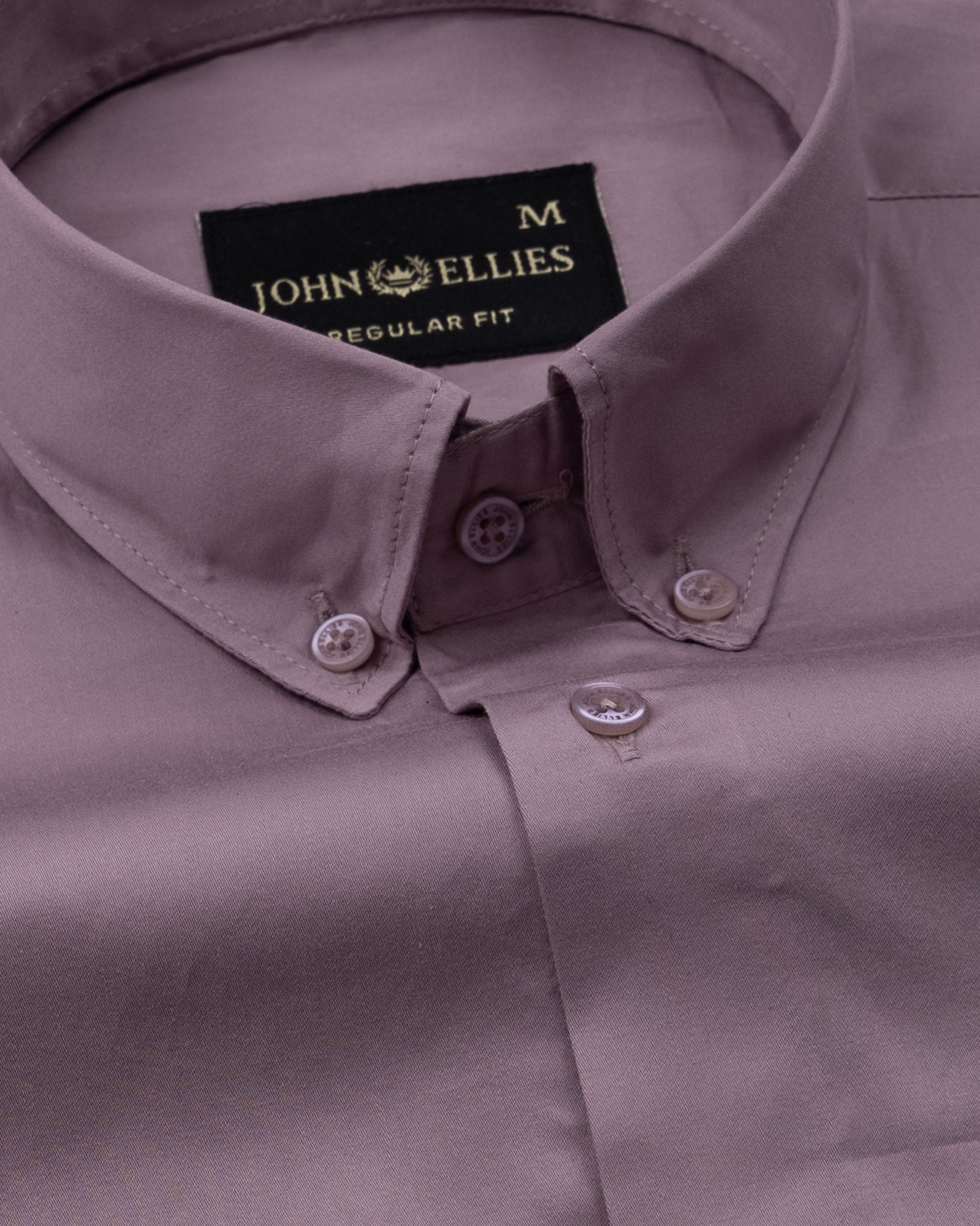 Dezore Magenta Plain Button Down Cotton Shirt - John Ellies