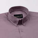 Dezore Magenta Plain Button Down Cotton Shirt - John Ellies