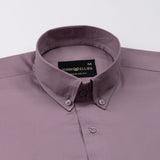 Dezore Magenta Plain Button Down Cotton Shirt - John Ellies