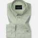 Dezore Olive Plain Button Down Cotton Shirt - John Ellies
