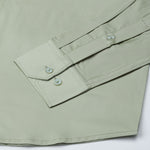 Dezore Olive Plain Button Down Cotton Shirt - John Ellies