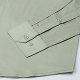 Dezore Olive Plain Button Down Cotton Shirt - John Ellies