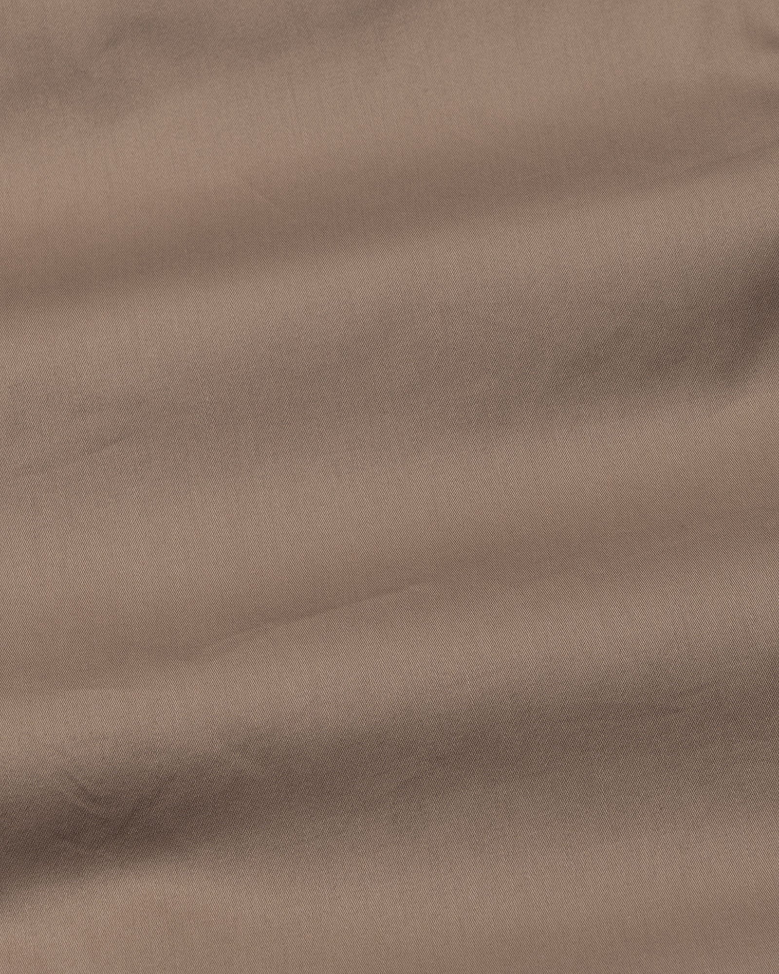 Dezore Brown Plain Button Down Cotton Shirt - John Ellies