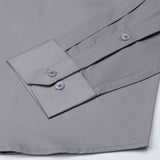 Dezore Silver Plain Button Down Cotton Shirt - John Ellies