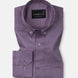 Dezore Purple Plain Button Down Cotton Shirt - John Ellies